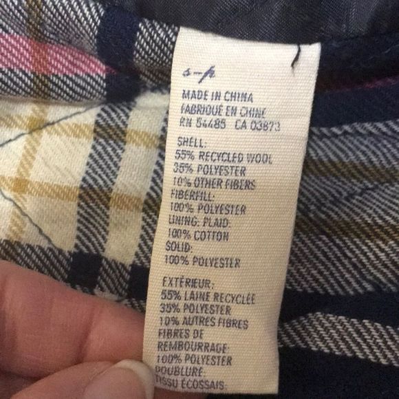 🦅 AEO Wool Blend Charcoal Gray Pea Coat - Picture 8 of 8